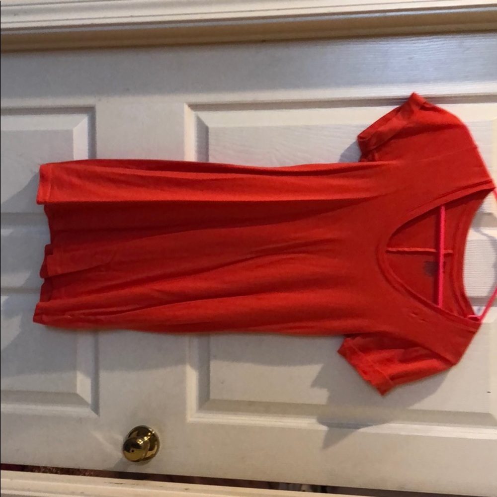 Orange gap T-shirt dress